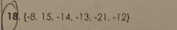  -8,15,-14,-13,-21,-12