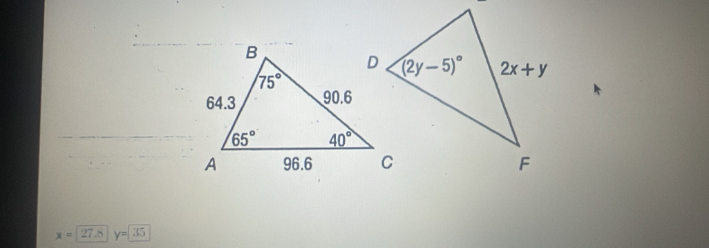 x= y=35