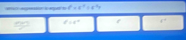 io ampesatión s aguai to x^(10)* 4^(-5)/ 4^(-5)
x^0/ 6^(-9)
t=0