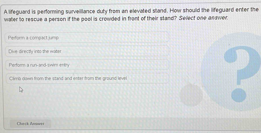 Solved: A lifeguard is performing surveillance duty from an elevated ...