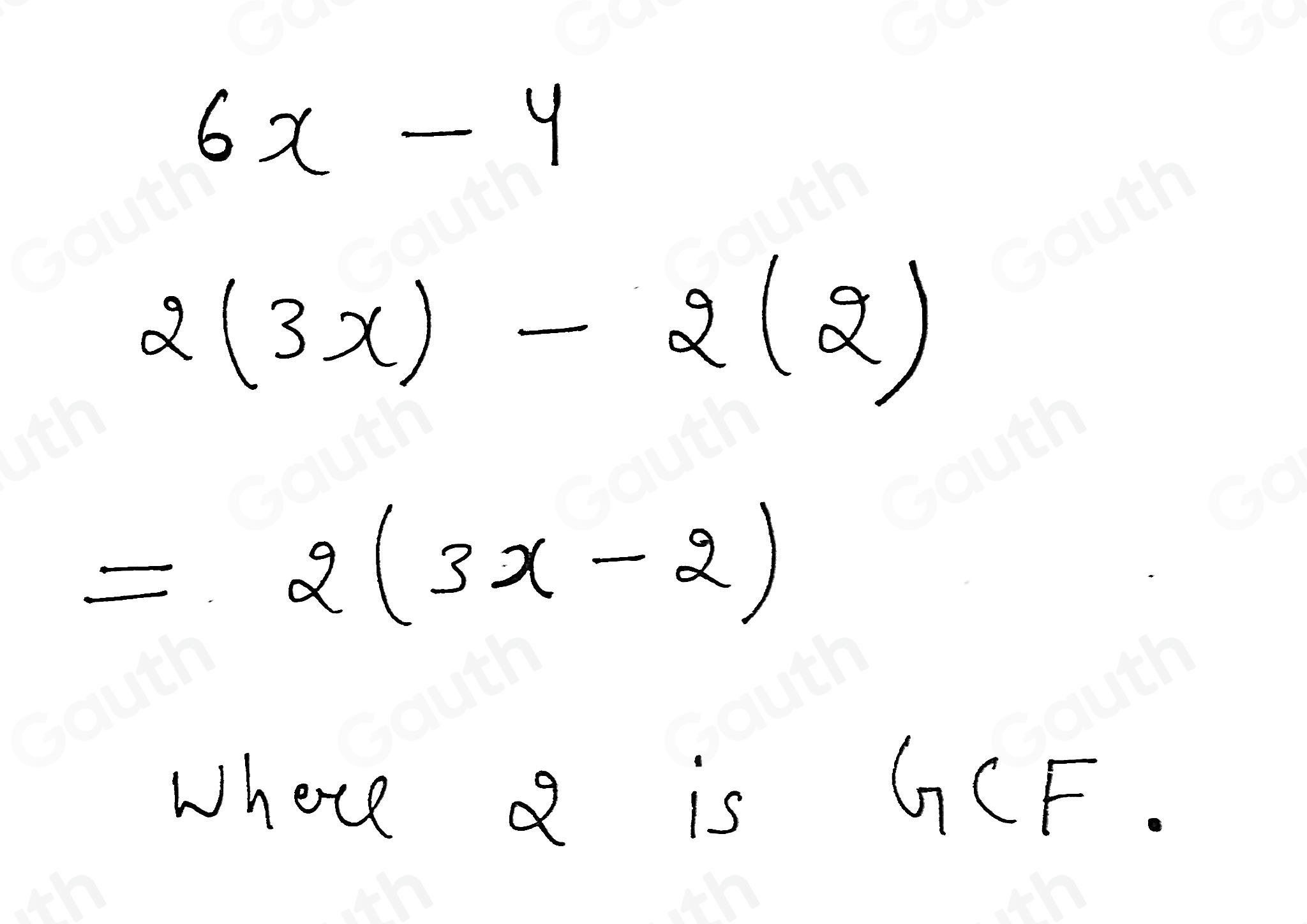 Solved: Factorise 6x-4 [Math]