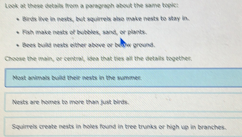 Solved: Look at these details from a paragraph about the same topic ...