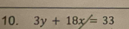 3y+18x=33