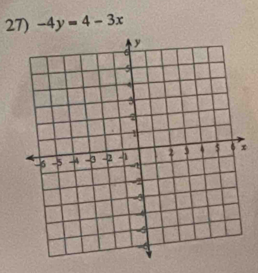 -4y=4-3x