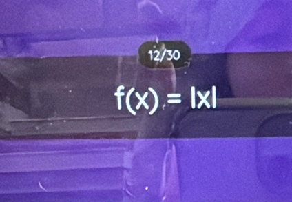 12/30
f(x)=|x|