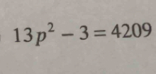 13p^2-3=4209