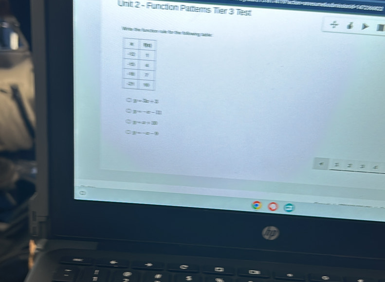 Function Paltems Tier 3 Test
Weter tber famschne aé für tber fadknwing Callen
7 y=2x+3
y=-x-m
y=x+10
y=-x-3