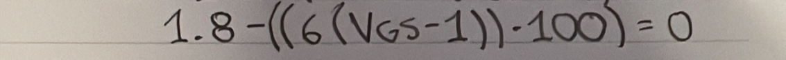 8-((6(VG5-1))· 100)=0