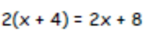 2(x+4)=2x+8