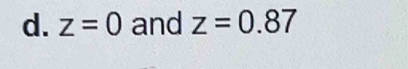 z=0 and z=0.87