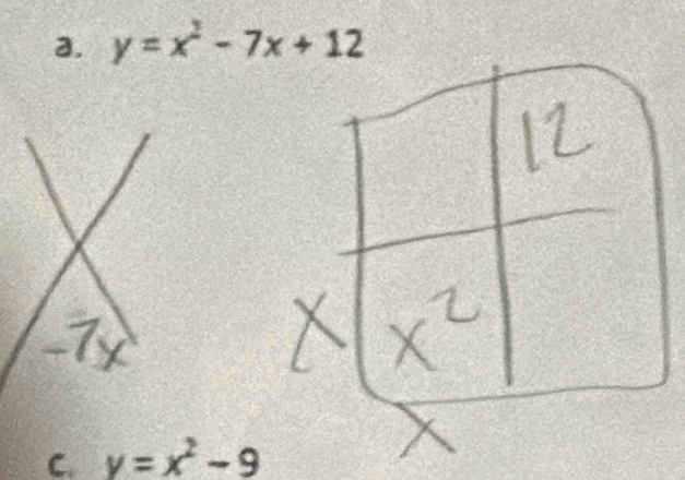 y=x^2-7x+12
C.