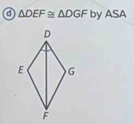 a △ DEF≌ △ DGF by ASA