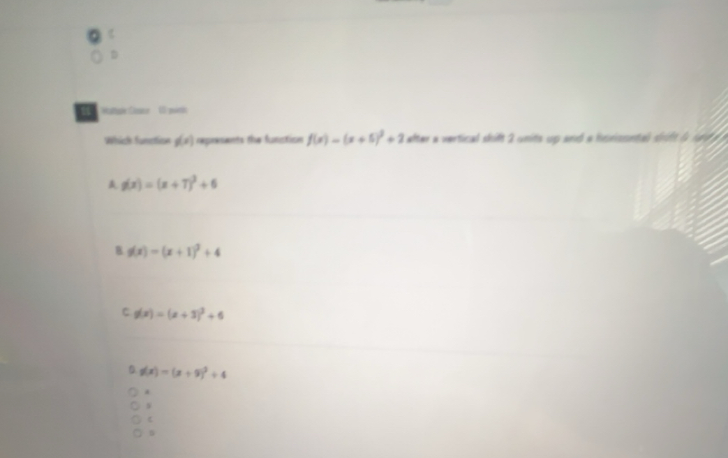 Solved: Haure Cnr ( puimis Which funtion g(x) represents the funstion f ...