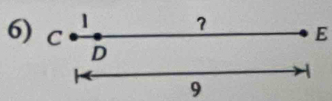 1 
？ 
6) C E
D
9