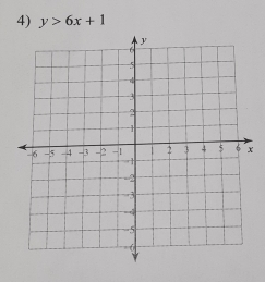 y>6x+1