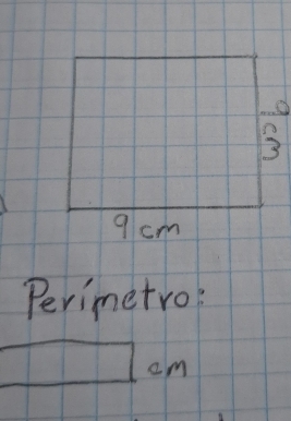 3
9 cm
Perimetro?
cm