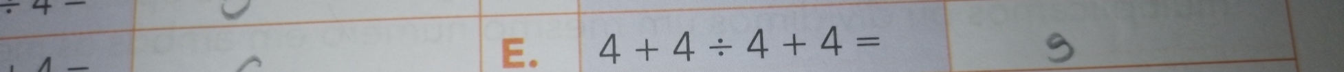 4+4/ 4+4=