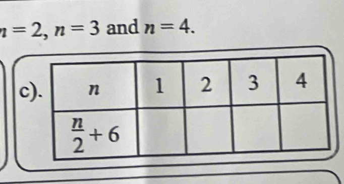 n=2,n=3 and n=4.
c