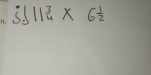 5.11 3/4 * 6 1/2 