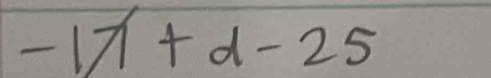 -1lambda +d-25