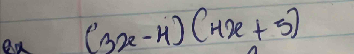 (3x-4)(4x+5)