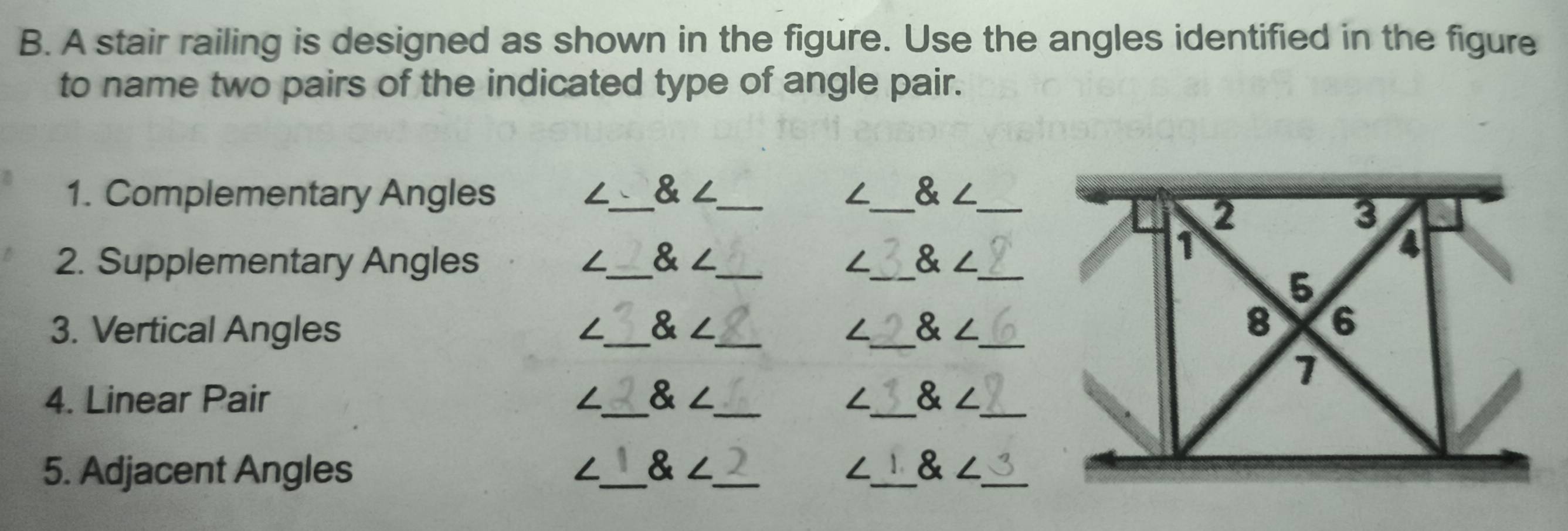 Solved: A stair railing is designed as shown in the figure. Use the ...