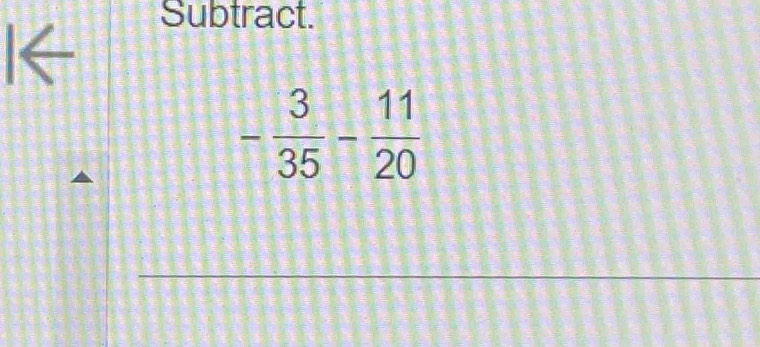 I←
Subtract.