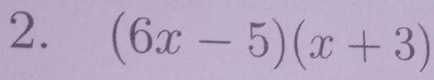 (6x-5)(x+3)