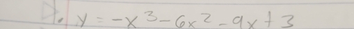 A y=-x^3-6x^2-9x+3