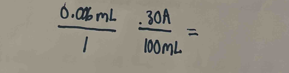  (0.06mL)/1   (.30A)/100mL =