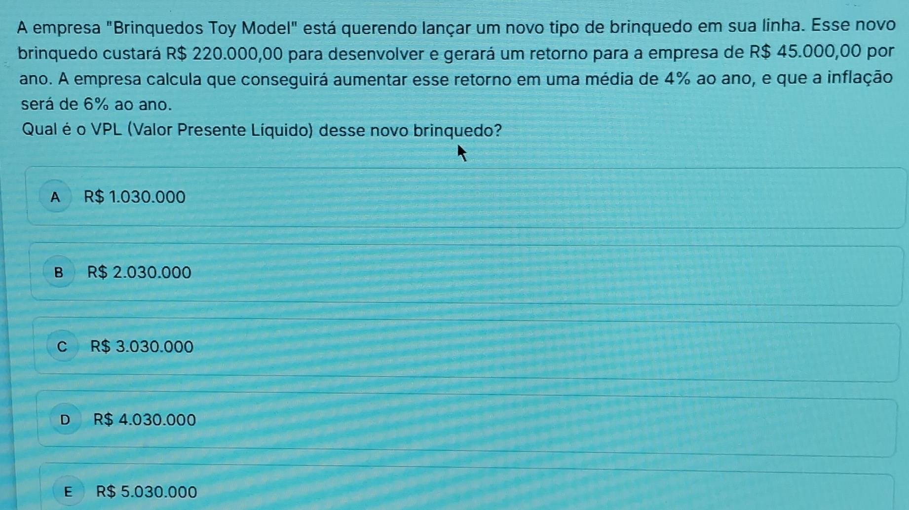 Resolvido:A empresa 