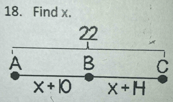 Find x.