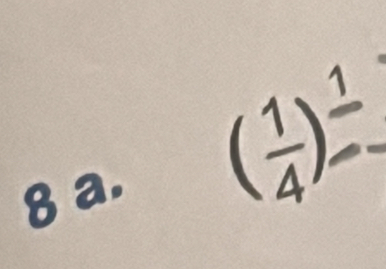 ( 1/4 )^frac 1