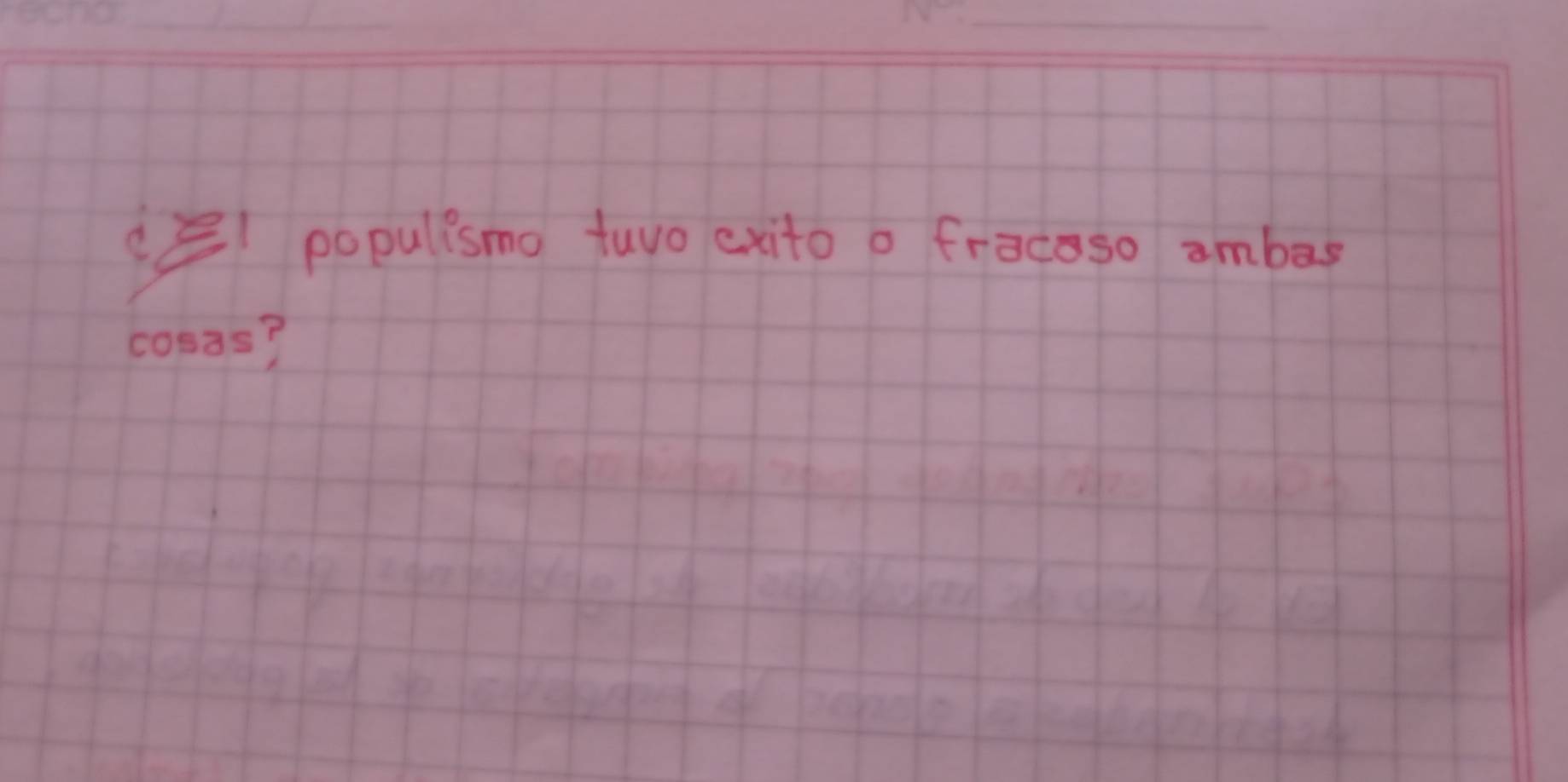 popullsmo tuo exito o fracoso ambes 
coe3s?