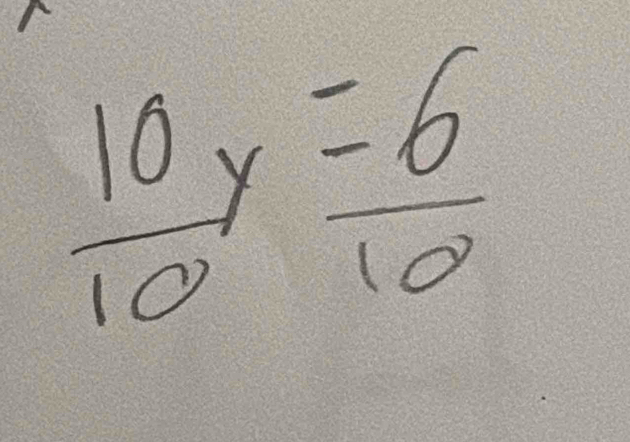 frac 10y=frac 6=6610