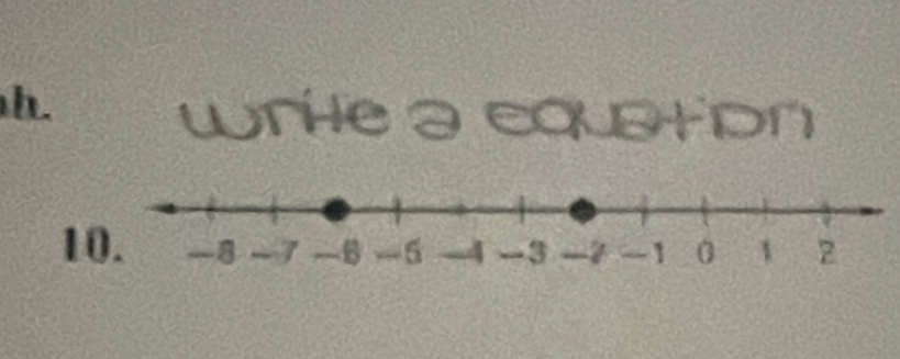 wrte a equation 
1