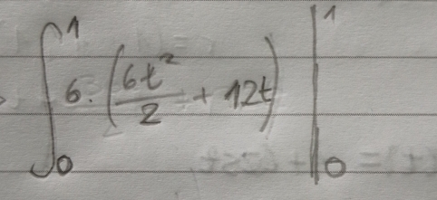 ∈t _0^(16· (frac 6x^2)2+124)|_0^1