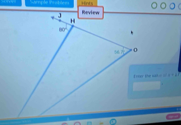 solver Sample Problem Hints
x+17