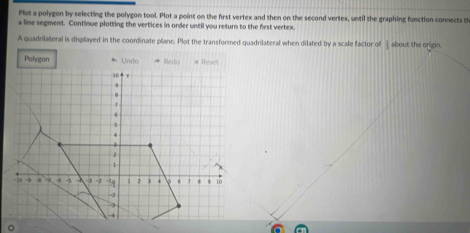 Solved: Plot a polygon by selecting the polygon tool. Plot a point on ...
