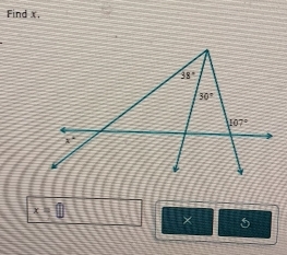 Find x,
x=0
+