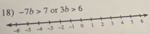 -7b>7 or 3b>6