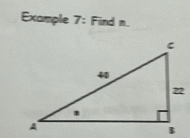 Example 7: Find n.