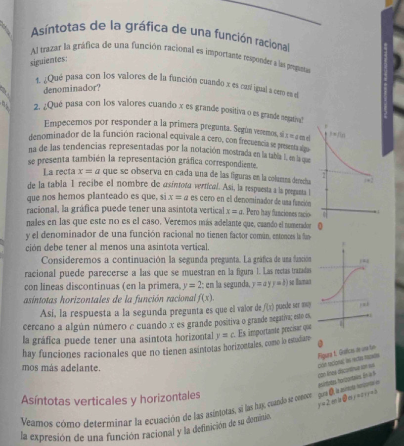 Resuelto:Asíntotas de la gráfica de una función racional Al trazar la ...