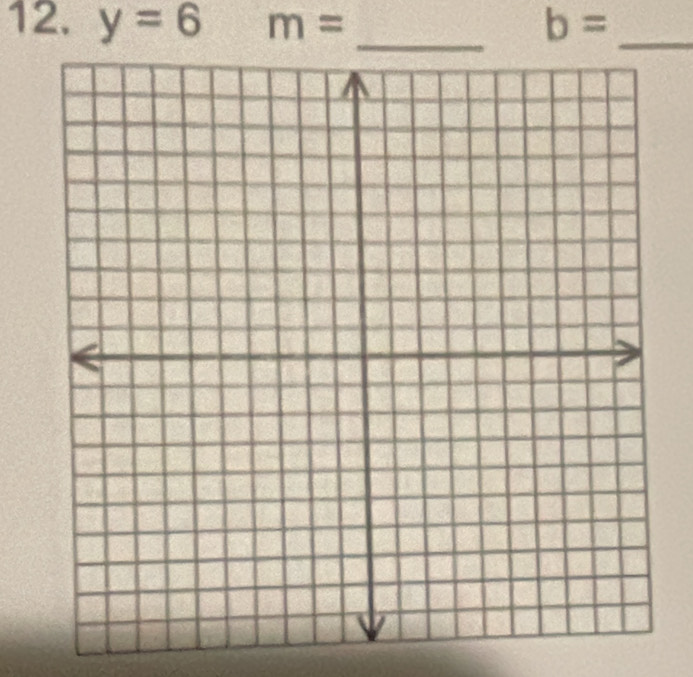 y=6 m= b= _