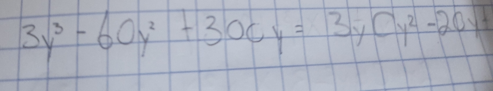 3y^3-60y^2+30cy=3y(y^2-20y+