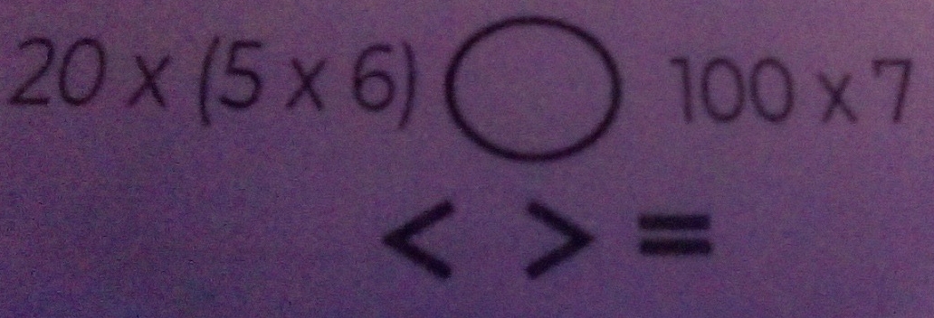 20* (5* 6)bigcirc 100* 7
<>= frac □  =frac ysqrt(2)= □ /□  