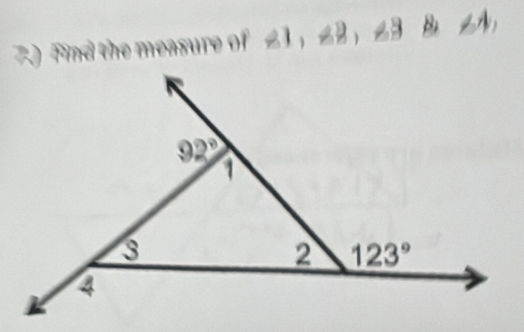 7.) Find the m  asure  of  21 , 2 B