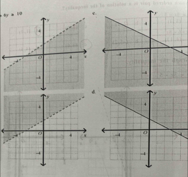 6y≥ 10
c.