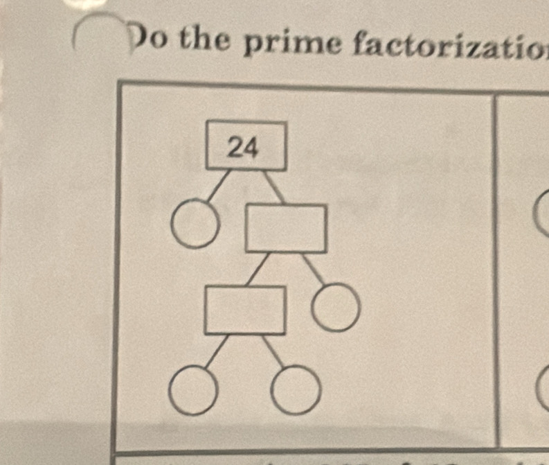 Do the prime factorizatio