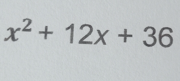 x^2+12x+36